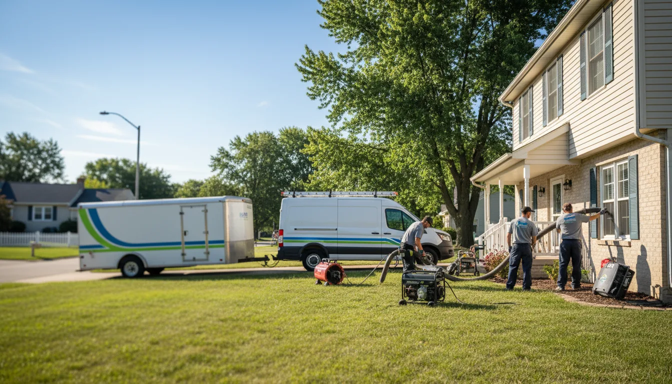 Flooded Basement Restoration And Cleanup With Repair in Amboy, IL near me